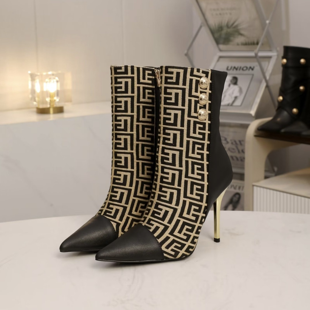 Balmain Haute Stiletto Strap Pumps