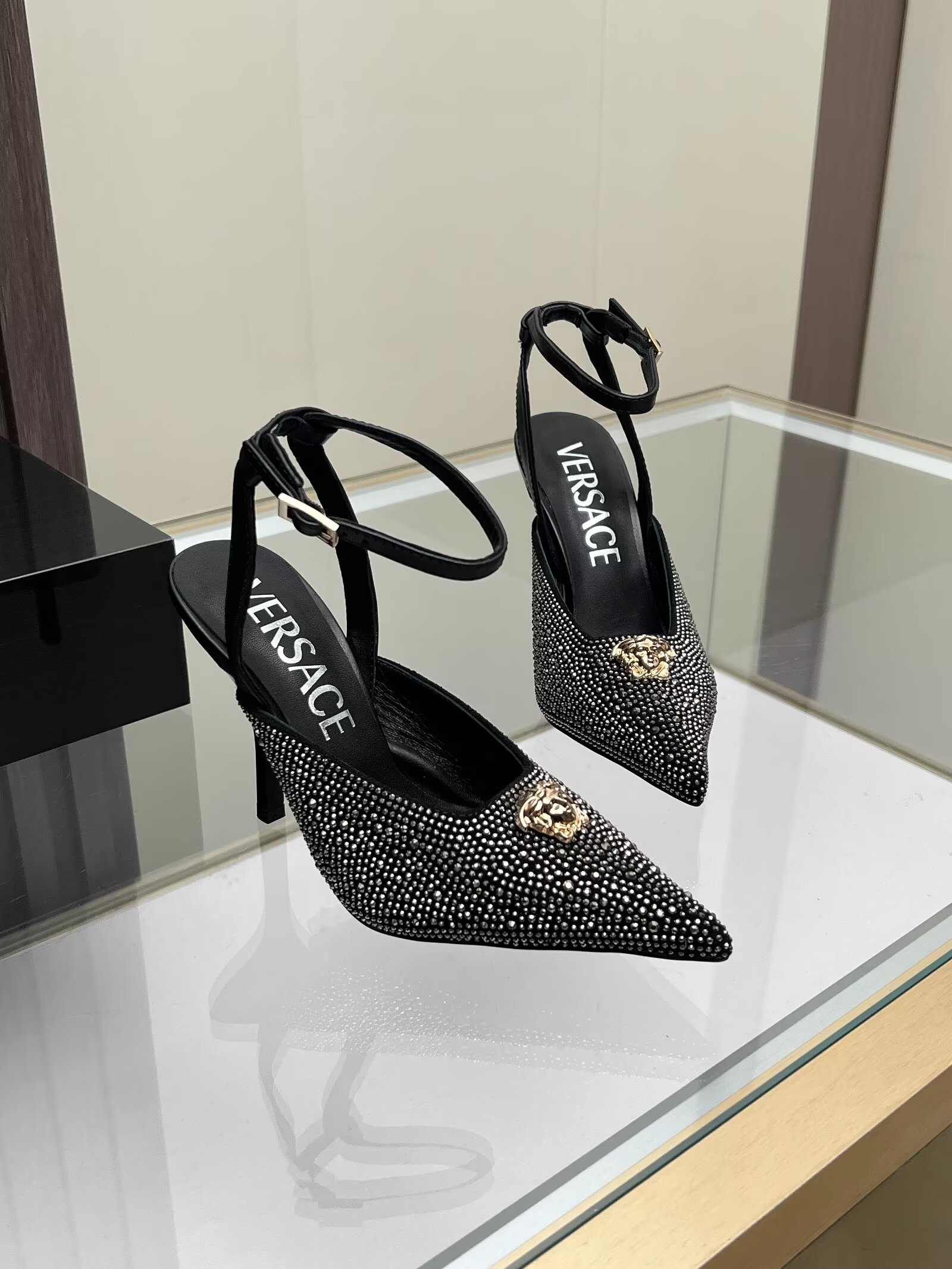 Versace Medusa Chain Platform Loafers