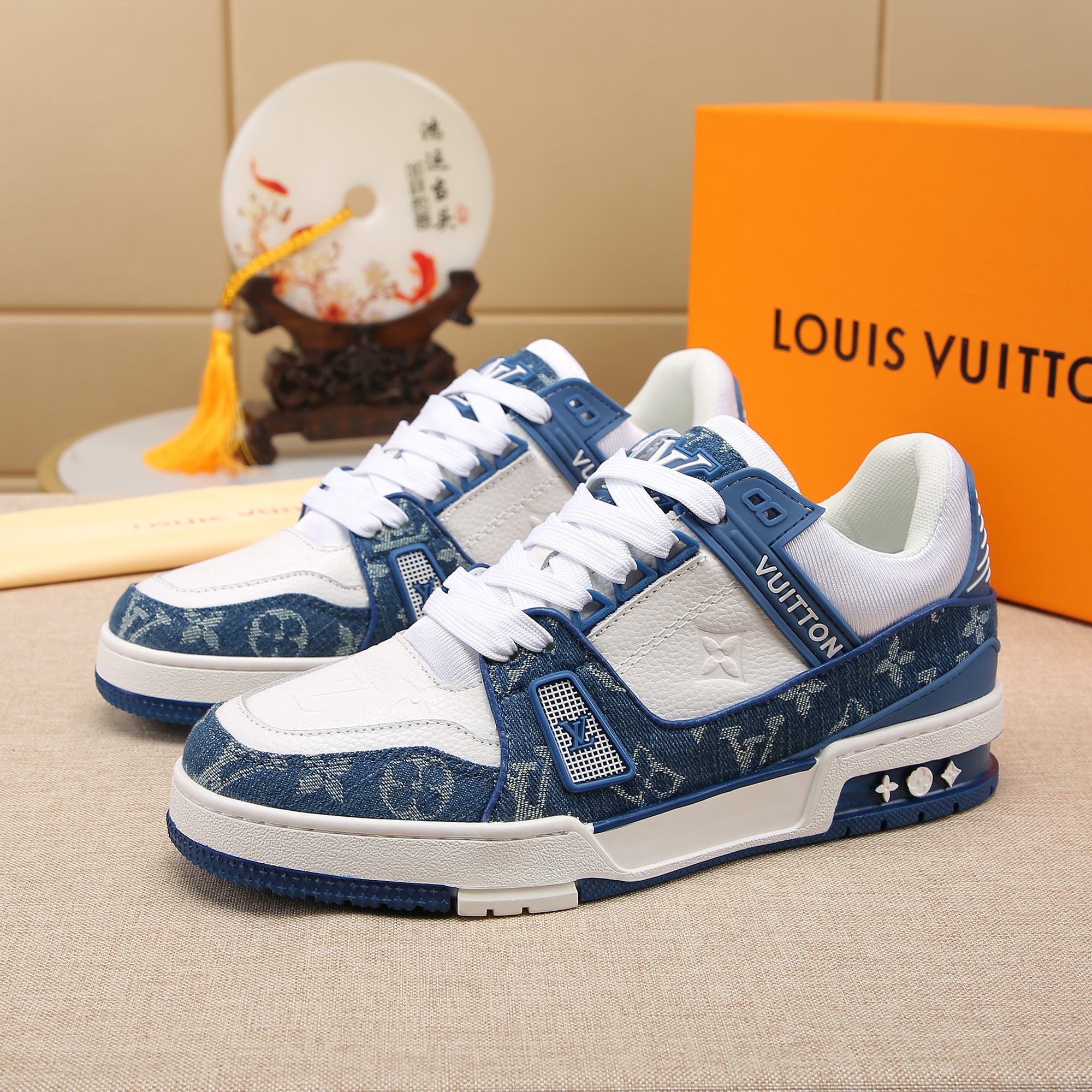 Louis Vuitton Trainer Denim Sneaker