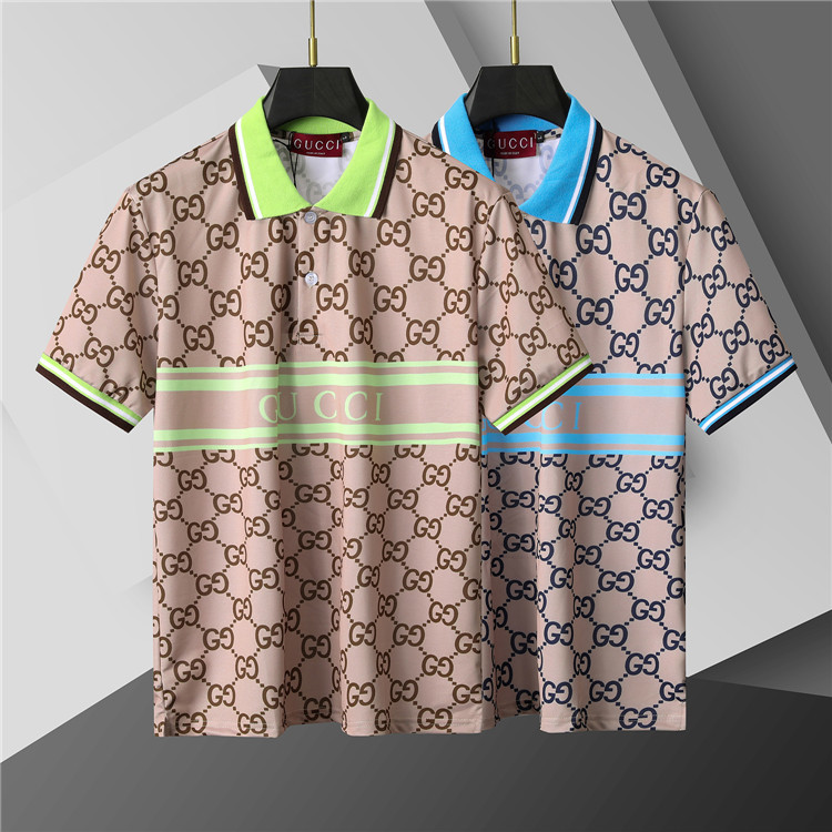 Gucci Web Collar Stretch Cotton Polo